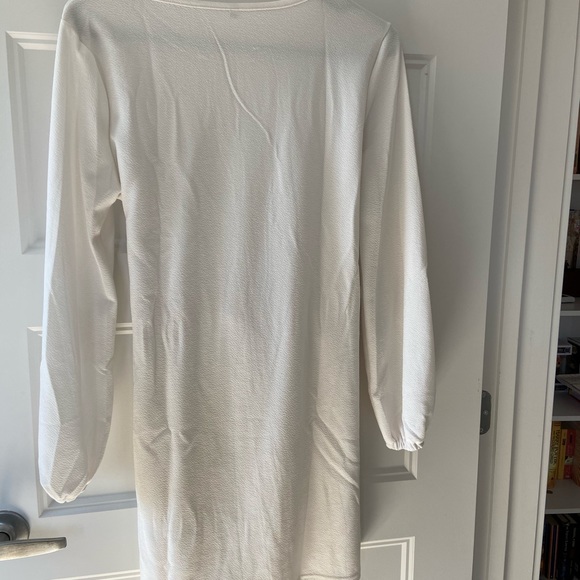 White Front Tie Dress - Picture 6 of 6